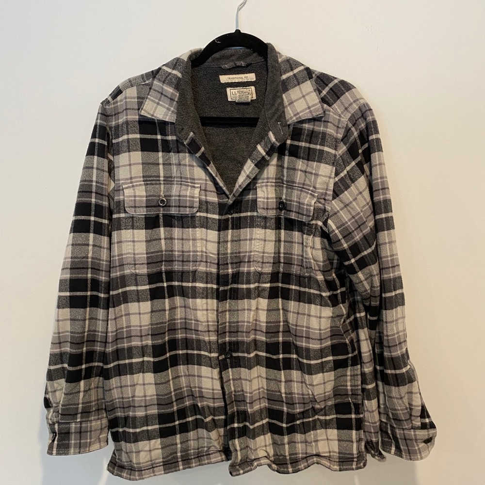 LLBean Fleece Lined Flannel